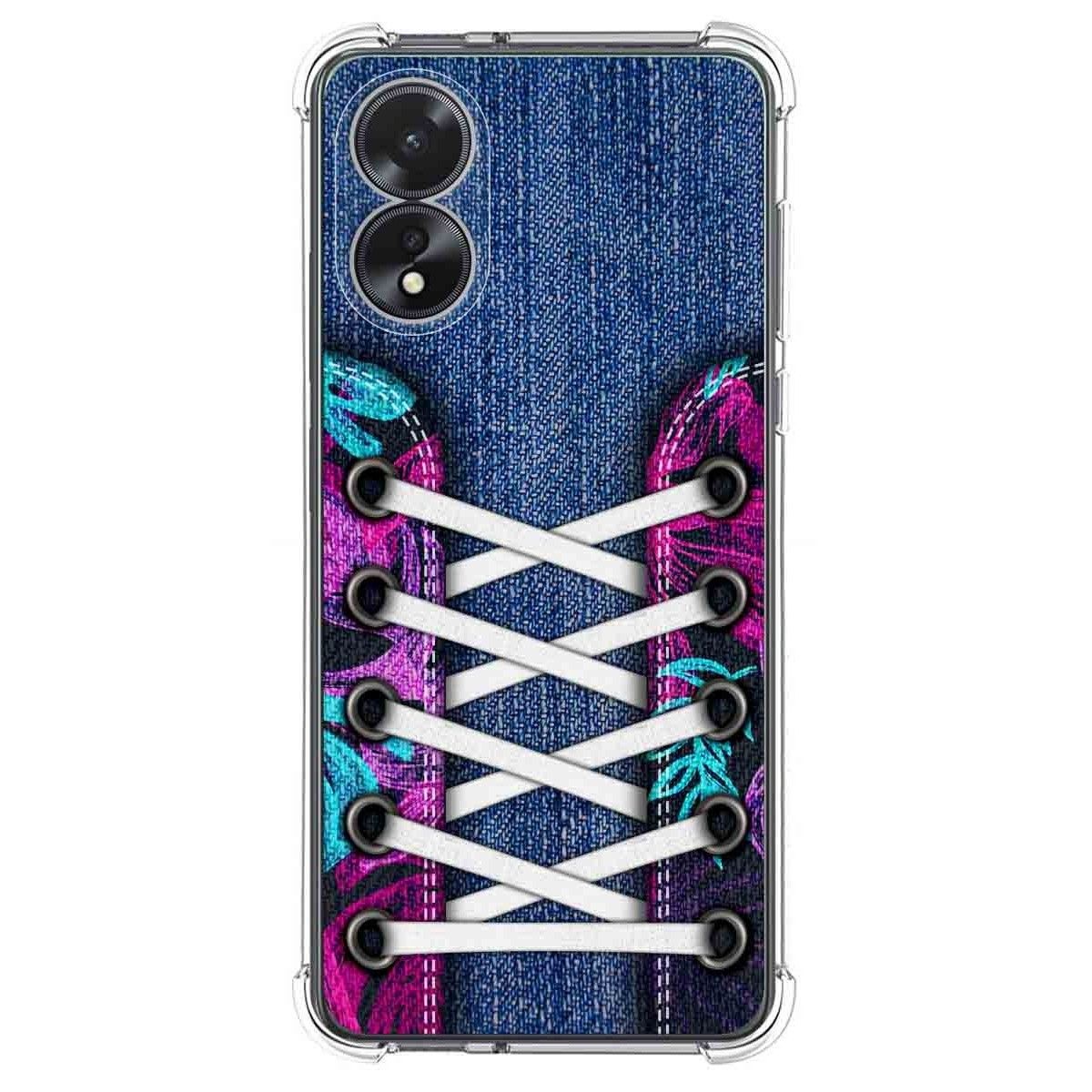Funda Silicona Antigolpes para Oppo A38 4G diseño Zapatillas 06 Dibujos