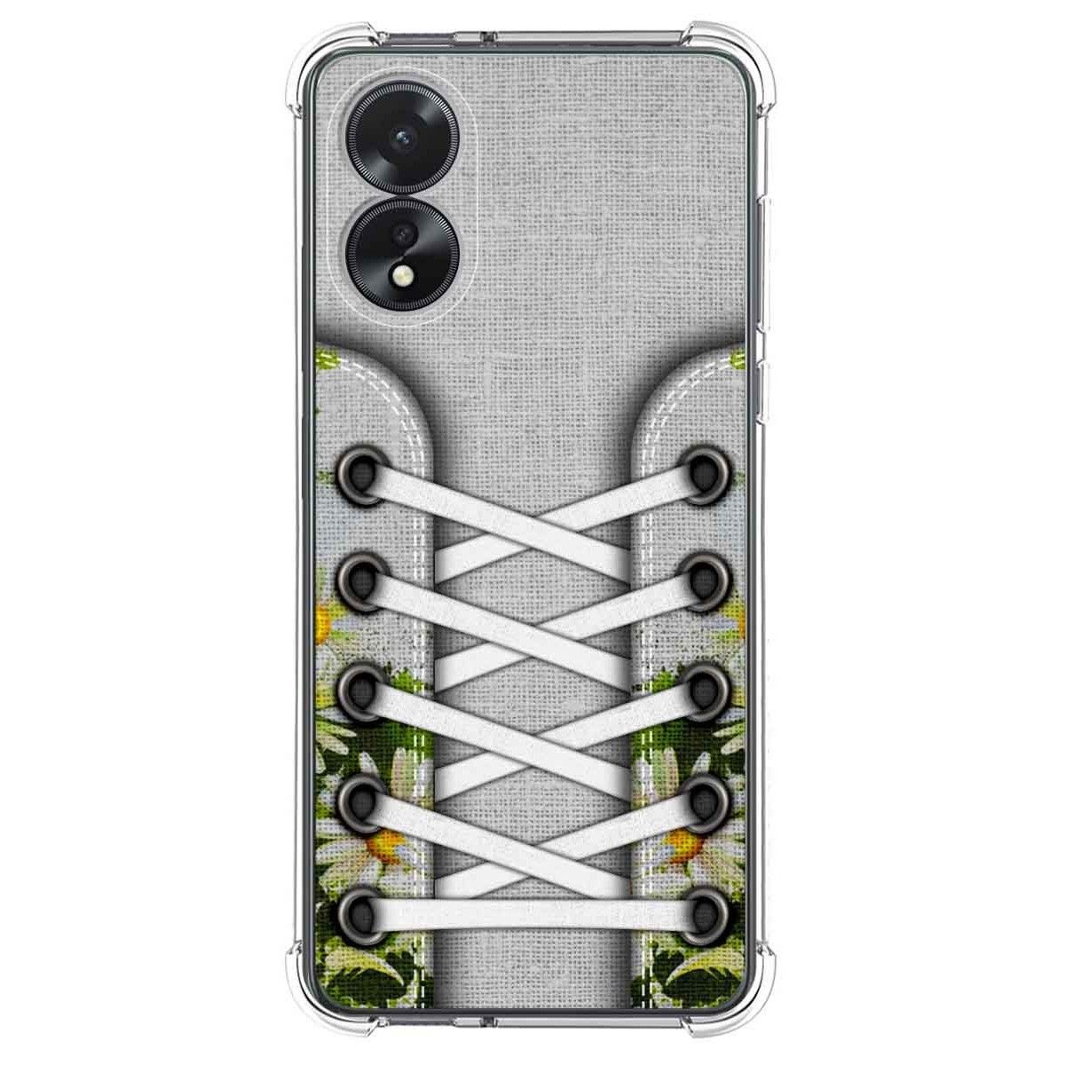 Funda Silicona Antigolpes para Oppo A38 4G diseño Zapatillas 08 Dibujos