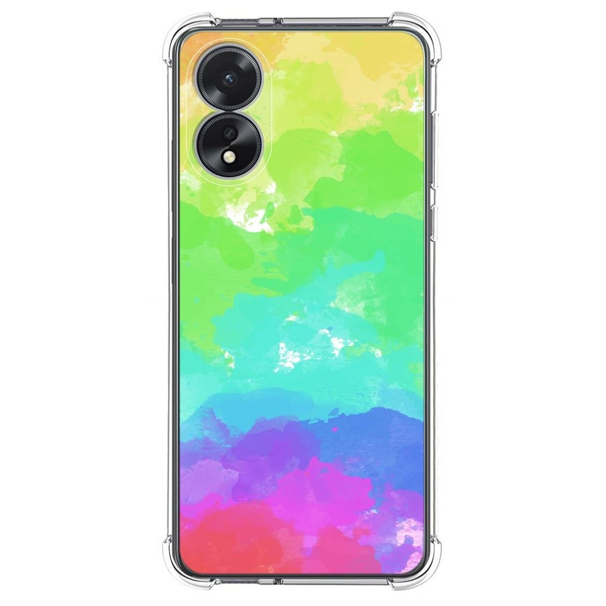 Funda Silicona Antigolpes para Oppo A38 4G diseño Acuarela 03 Dibujos