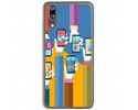 Funda Gel Tpu para Huawei P20 Diseño Apps Dibujos
