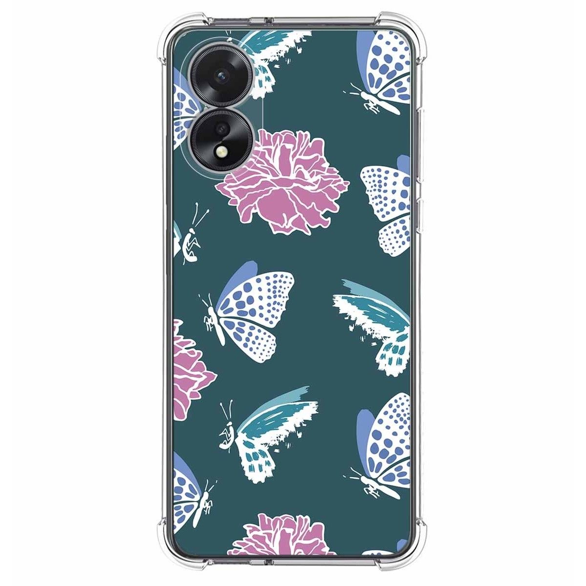Funda Silicona Antigolpes para Oppo A38 4G diseño Flores 10 Dibujos