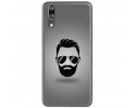 Funda Gel Tpu para Huawei P20 Diseño Barba Dibujos