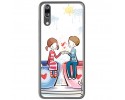 Funda Gel Tpu para Huawei P20 Diseño Cafe Dibujos