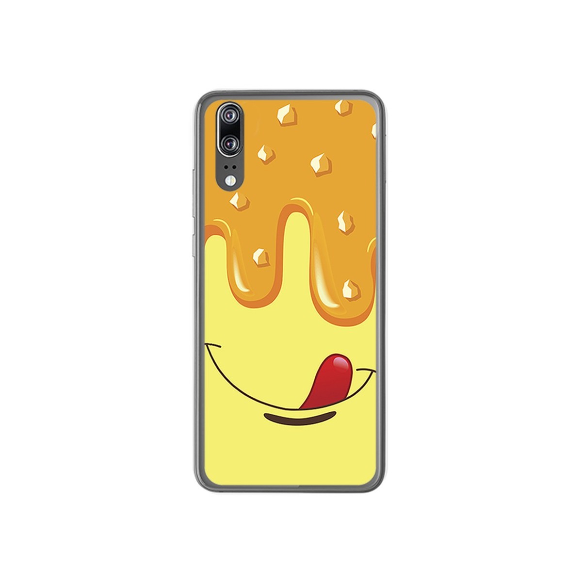 Funda Gel Tpu para Huawei P20 Diseño Helado Vainilla Dibujos