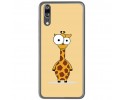 Funda Gel Tpu para Huawei P20 Diseño Jirafa Dibujos