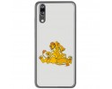 Funda Gel Tpu para Huawei P20 Diseño Leones Dibujos
