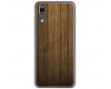 Funda Gel Tpu para Huawei P20 Diseño Madera Dibujos