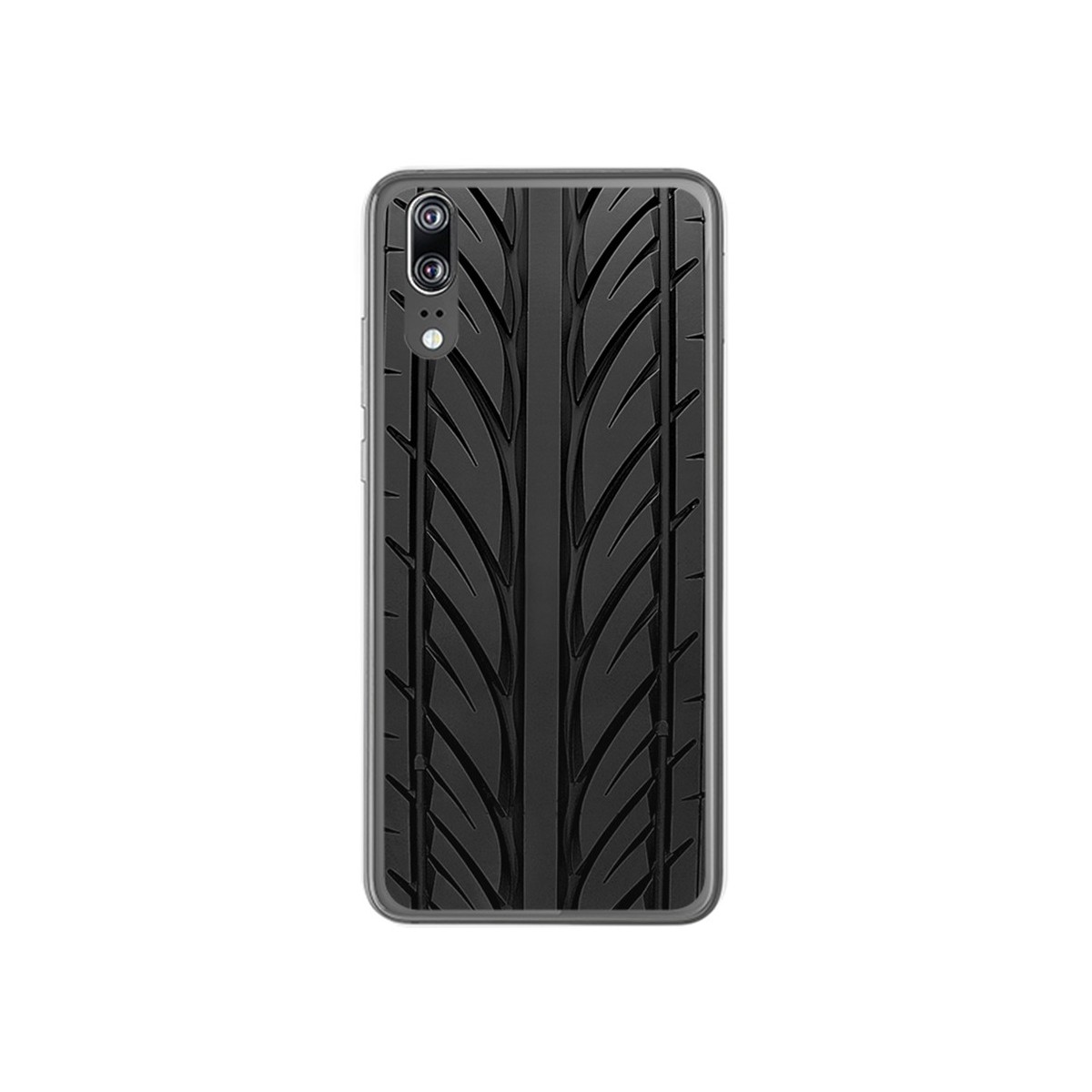 Funda Gel Tpu para Huawei P20 Diseño Neumatico Dibujos