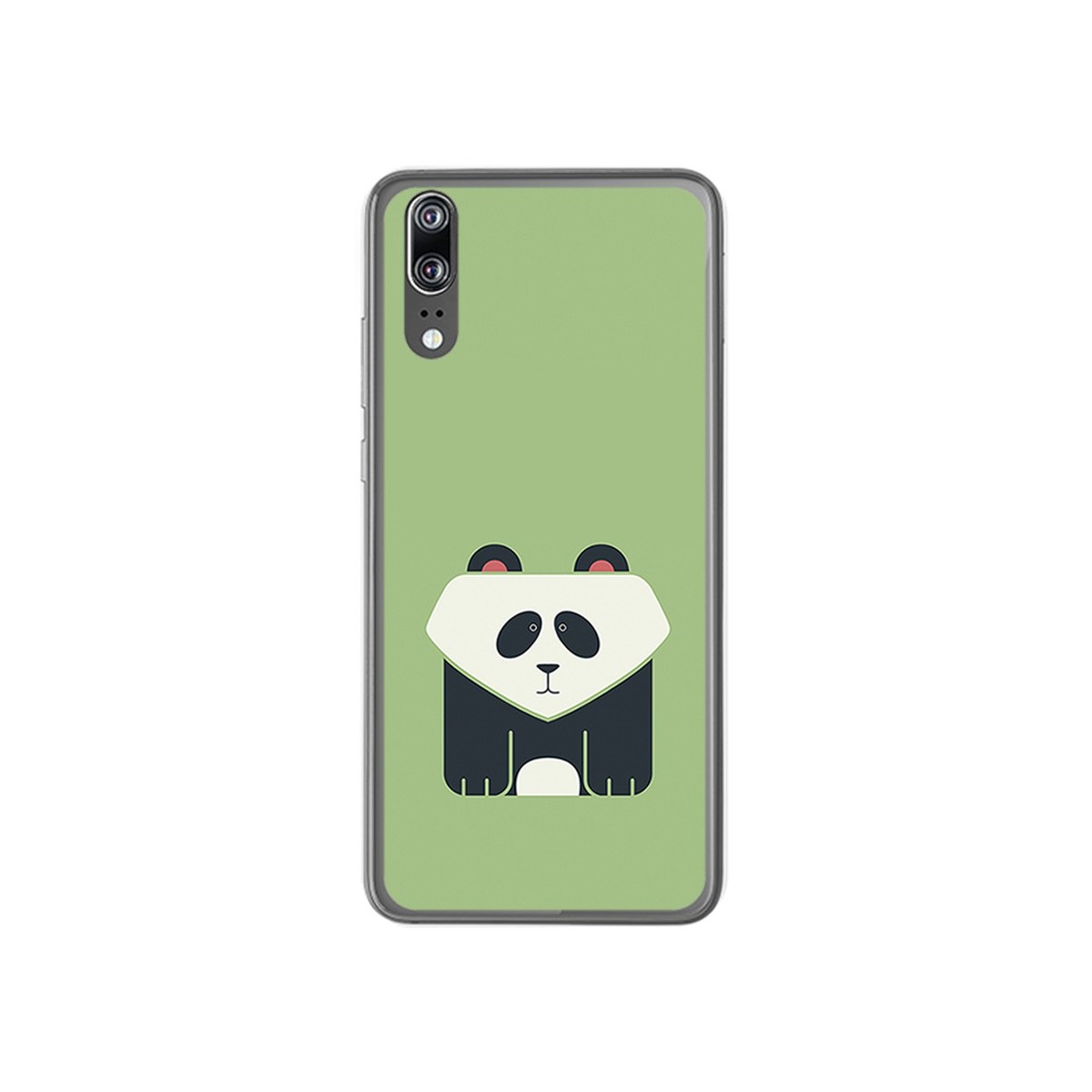 Funda Gel Tpu para Huawei P20 Diseño Panda Dibujos