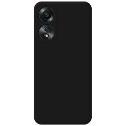 Funda Silicona Líquida Ultra Suave para Oppo A58 4G color Negro 2