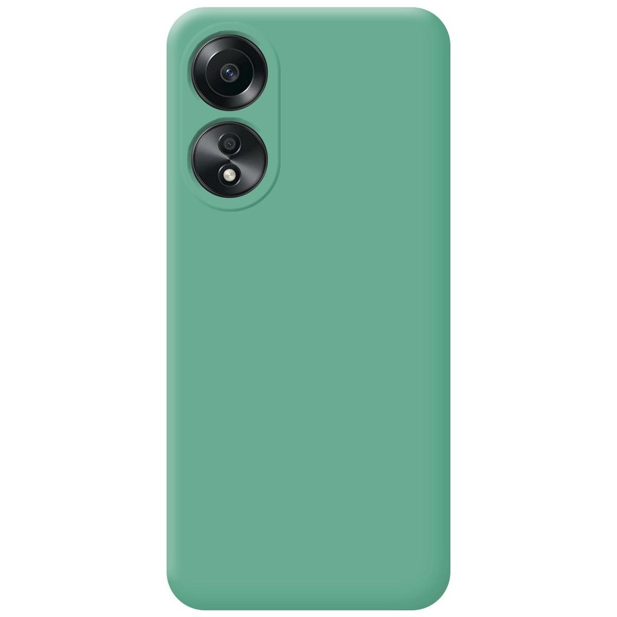 Funda Silicona Líquida Ultra Suave para Oppo A58 4G color Verde