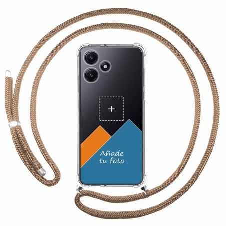 Personaliza tu Funda Colgante Transparente para Xiaomi Redmi 12 5G con Cordon Camel Dibujo Personalizada