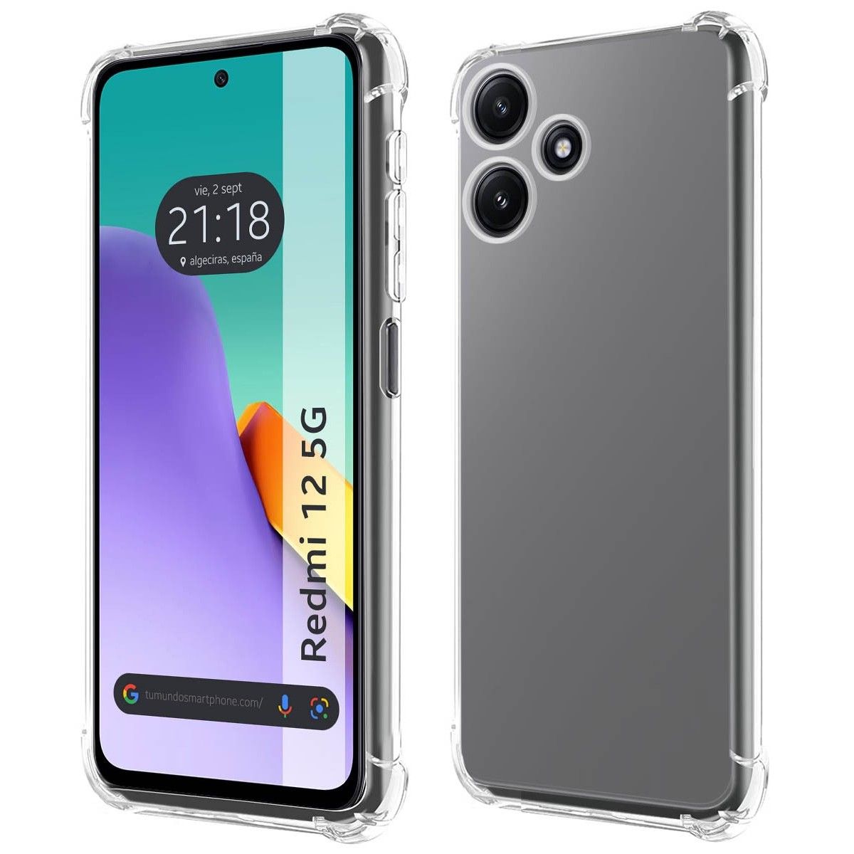 Funda Silicona Antigolpes Transparente para Xiaomi Redmi 12 5G