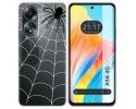 Funda Silicona Transparente para Oppo A58 4G diseño Araña Dibujos