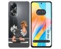 Funda Silicona Transparente para Oppo A58 4G diseño Avestruz Dibujos