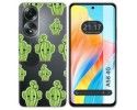 Funda Silicona Transparente para Oppo A58 4G diseño Cactus Dibujos