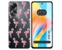 Funda Silicona Transparente para Oppo A58 4G diseño Flamenco Dibujos