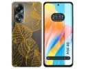 Funda Silicona Transparente para Oppo A58 4G diseño Hojas Dibujos