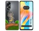 Funda Silicona Transparente para Oppo A58 4G diseño Mono Dibujos