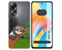 Funda Silicona Transparente para Oppo A58 4G diseño Panda Dibujos