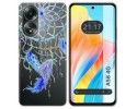 Funda Silicona Transparente para Oppo A58 4G diseño Plumas Dibujos