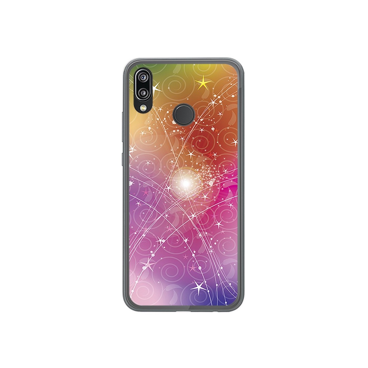 Funda Gel Tpu para Huawei P20 Lite Diseño Abstracto Dibujos