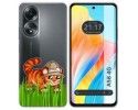 Funda Silicona Transparente para Oppo A58 4G diseño Tigre Dibujos