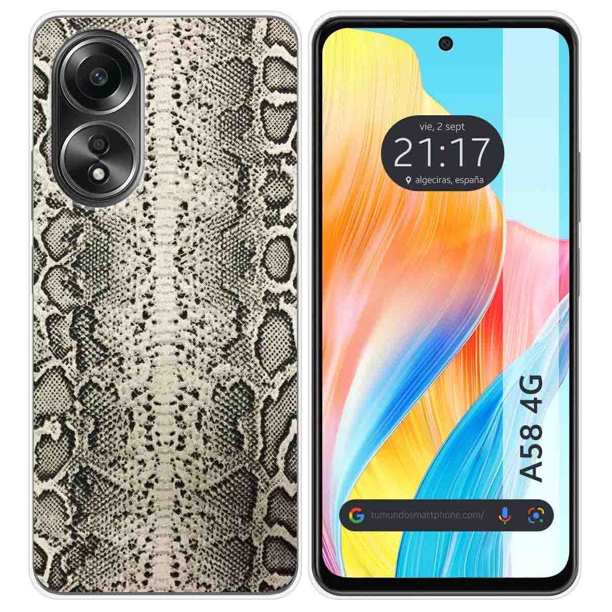 Funda Silicona para Oppo A58 4G diseño Animal 01 Dibujos