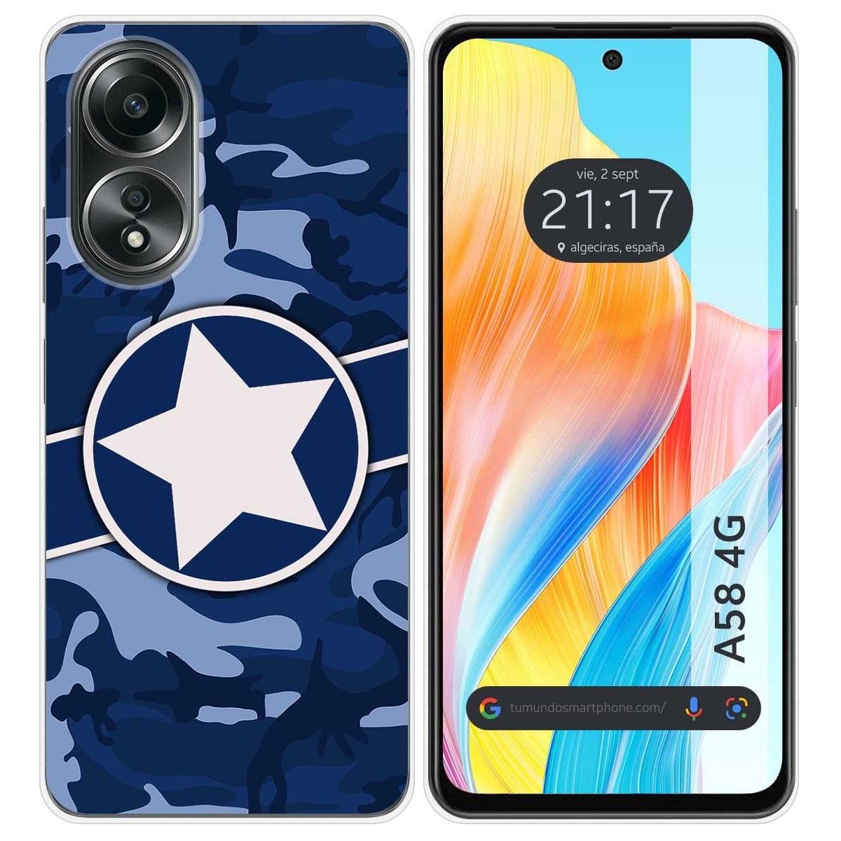 Funda Silicona para Oppo A58 4G diseño Camuflaje 03 Dibujos