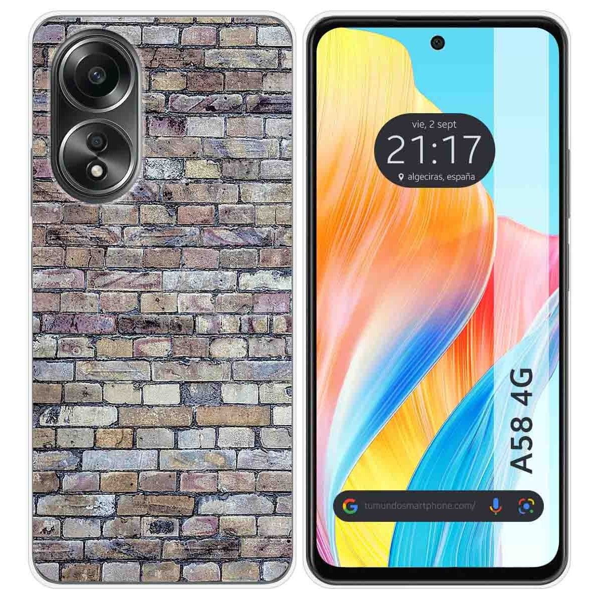Funda Silicona para Oppo A58 4G diseño Ladrillo 02 Dibujos