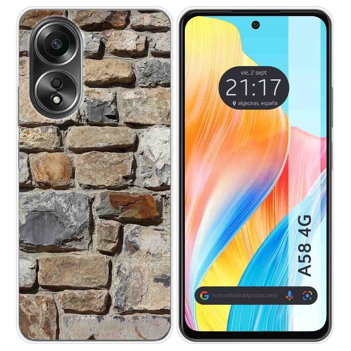 Funda Silicona para Oppo A58 4G diseño Ladrillo 03 Dibujos