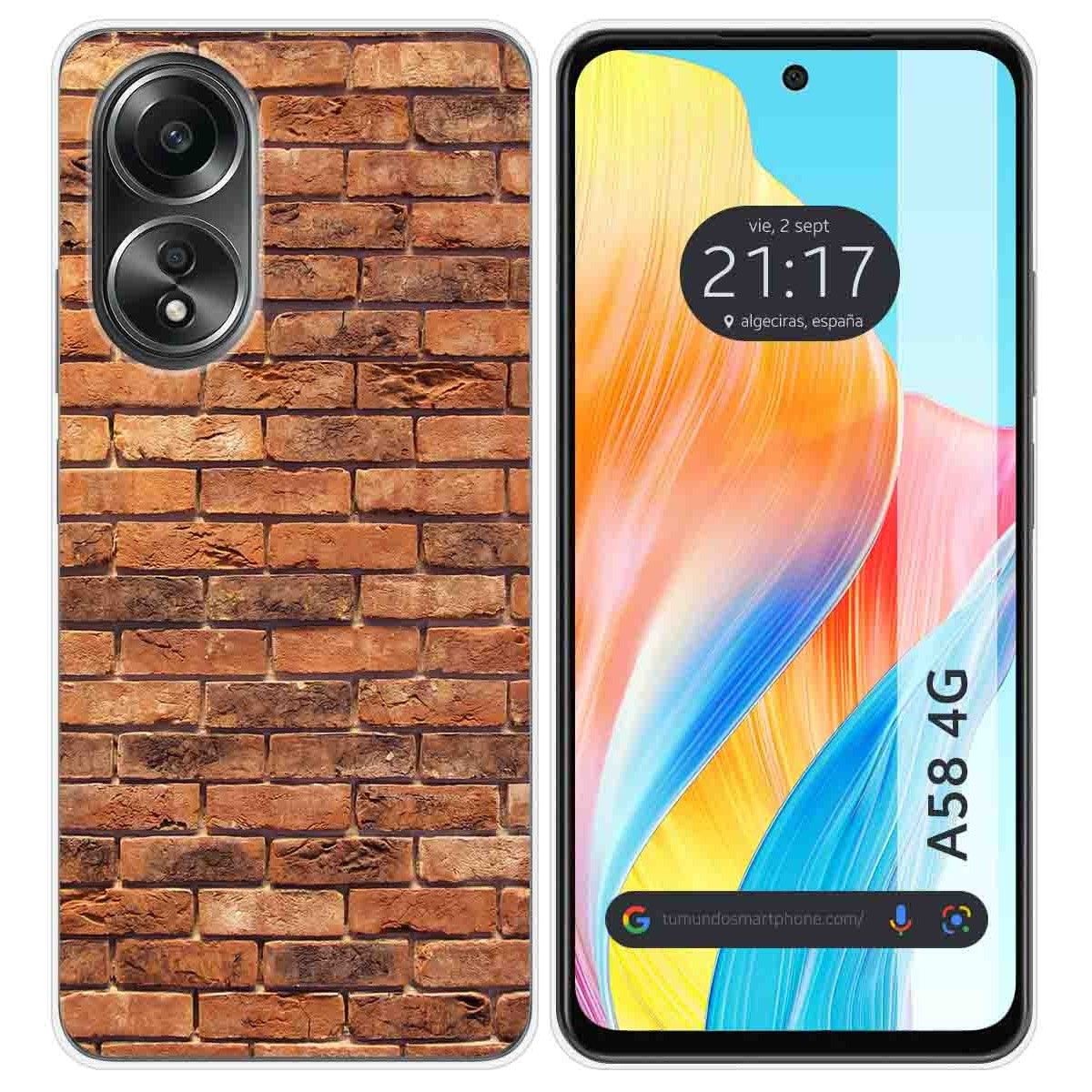 Funda Silicona para Oppo A58 4G diseño Ladrillo 04 Dibujos