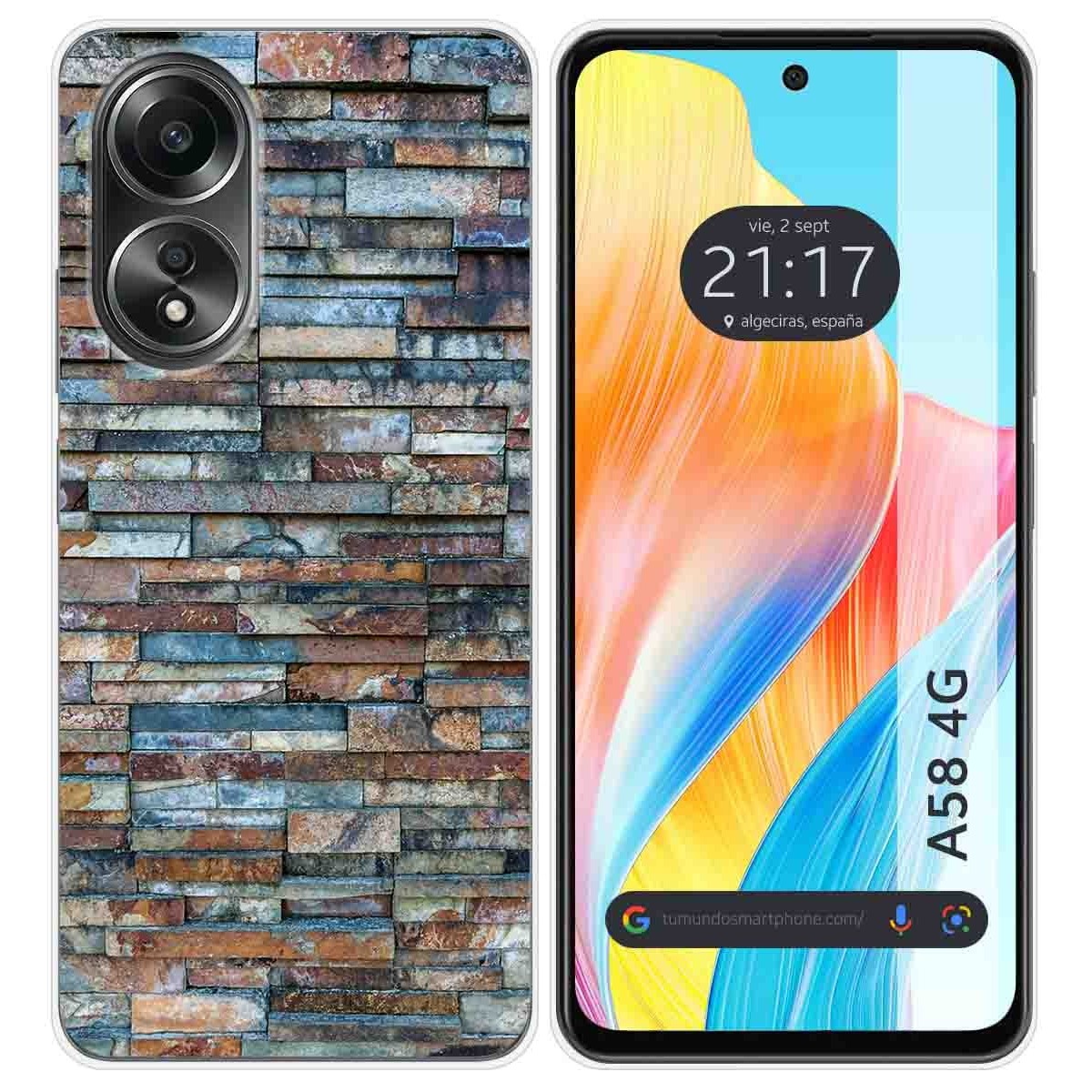 Funda Silicona para Oppo A58 4G diseño Ladrillo 05 Dibujos