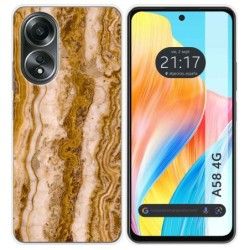 Funda Silicona para Oppo A58 4G diseño Mármol 10 Dibujos