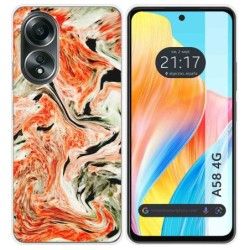 Funda Silicona para Oppo A58 4G diseño Mármol 12 Dibujos