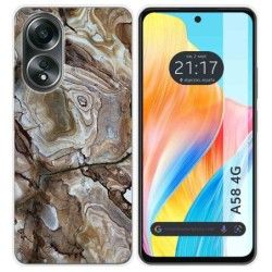 Funda Silicona para Oppo A58 4G diseño Mármol 14 Dibujos