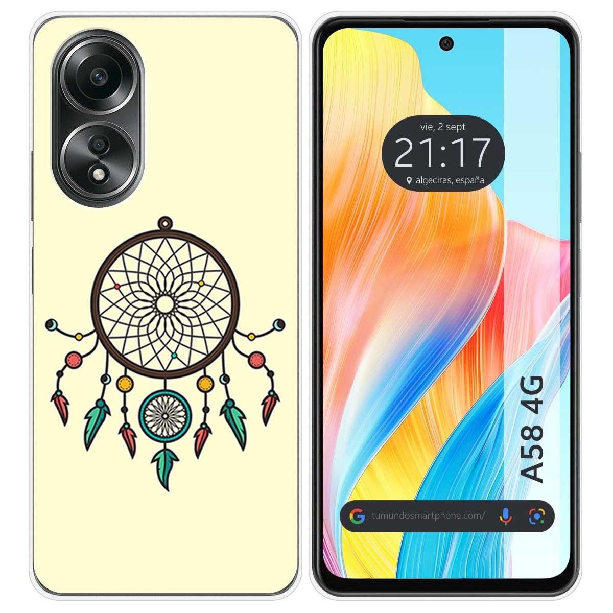 Funda Silicona para Oppo A58 4G diseño Atrapasueños Dibujos
