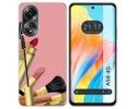 Funda Silicona para Oppo A58 4G diseño Brochas Dibujos