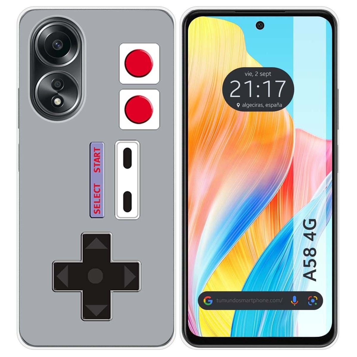 Funda Silicona para Oppo A58 4G diseño Consola Dibujos