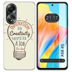 Funda Silicona para Oppo A58 4G diseño Creativity Dibujos