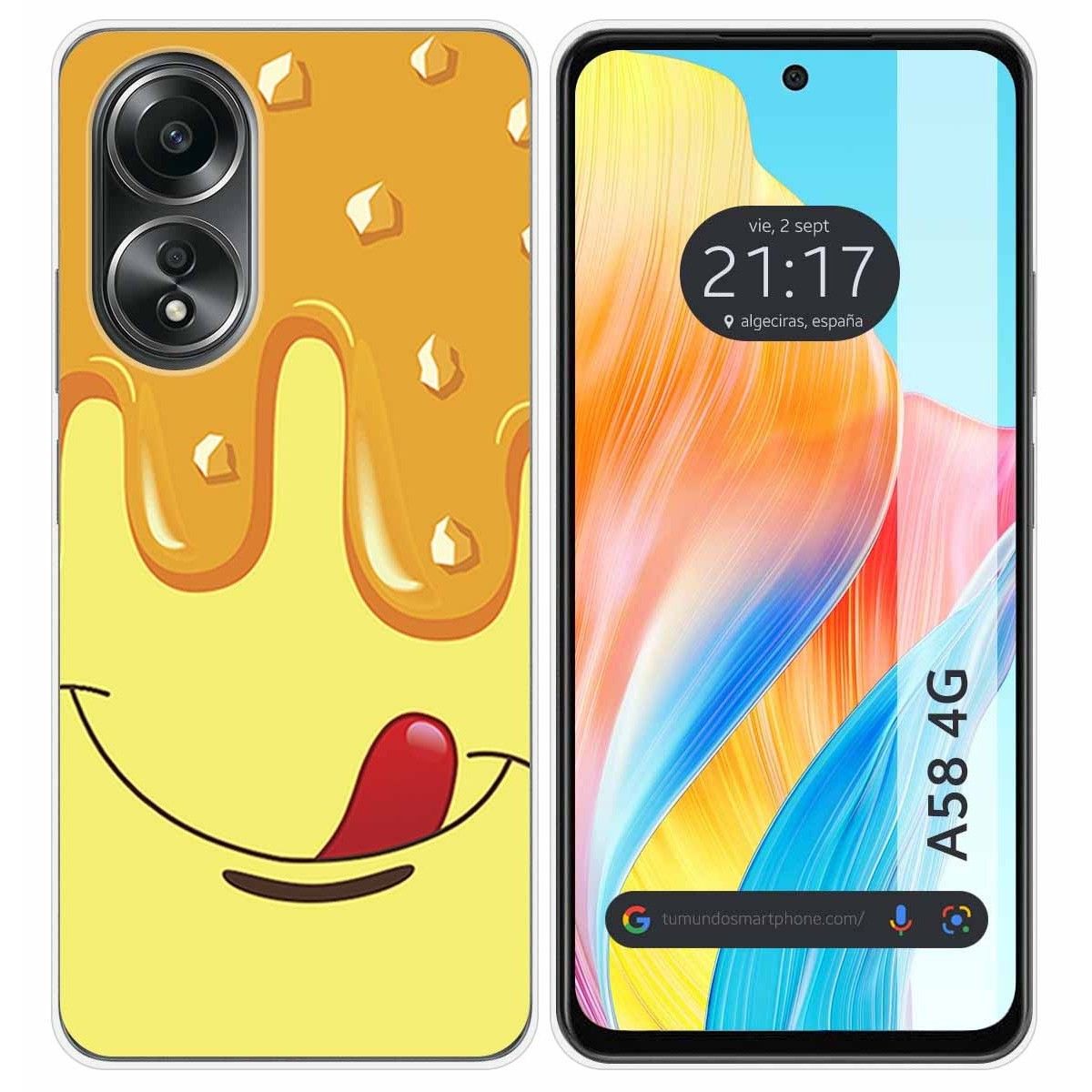 Funda Silicona para Oppo A58 4G diseño Helado Vainilla Dibujos