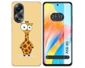 Funda Silicona para Oppo A58 4G diseño Jirafa Dibujos