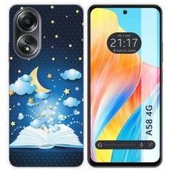 Funda Silicona para Oppo A58 4G diseño Libro Cuentos Dibujos