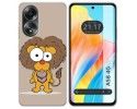 Funda Silicona para Oppo A58 4G diseño Leon Dibujos