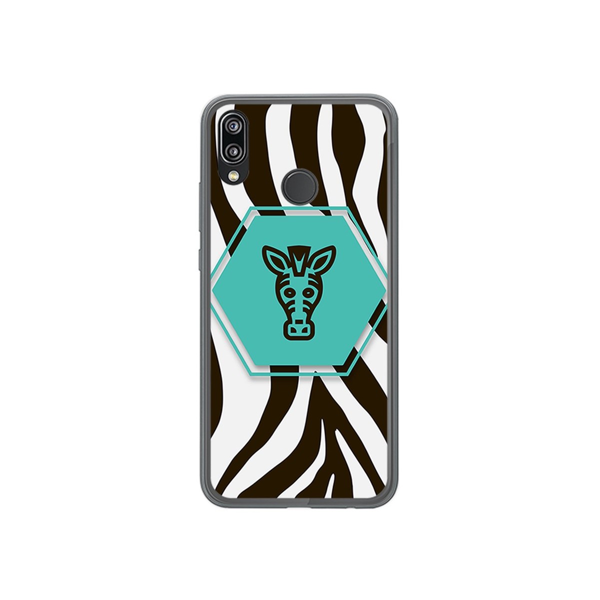 Funda Gel Tpu para Huawei P20 Lite Diseño Cebra Dibujos