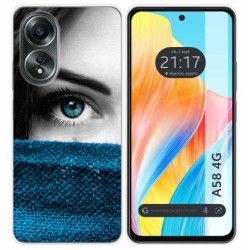 Funda Silicona para Oppo A58 4G diseño Ojo Dibujos