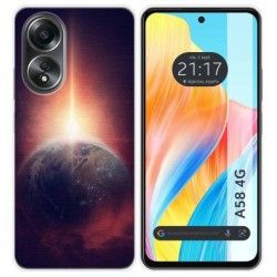 Funda Silicona para Oppo A58 4G diseño Tierra Dibujos