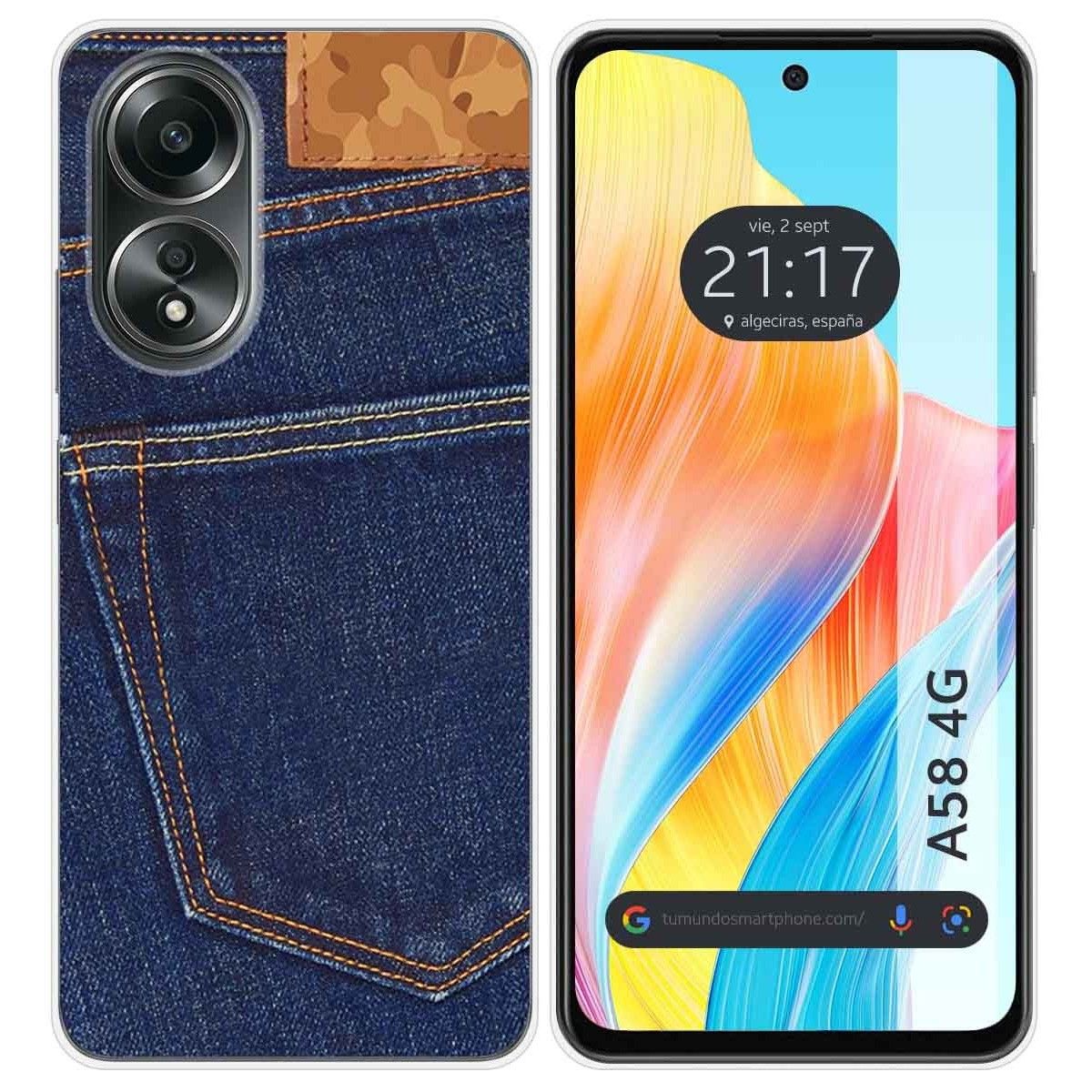 Funda Silicona para Oppo A58 4G diseño Vaquero Dibujos