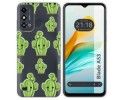 Funda Silicona Transparente para ZTE Blade A53 diseño Cactus Dibujos