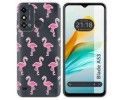 Funda Silicona Transparente para ZTE Blade A53 diseño Flamenco Dibujos